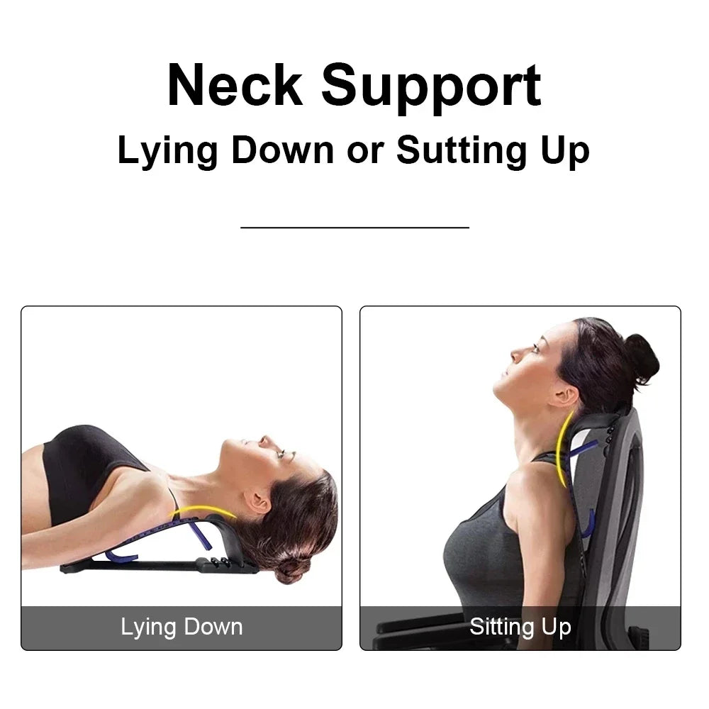 4 Level Neck Stretcher Adjustable Cervical Support Stretching